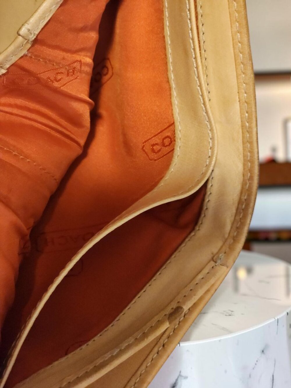 Coach Signature Canvas & Leather Wallet โ Tan/Brown - Picture 6 of 10